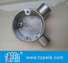GI BS4568 لوله نصب 20mm 25mm 32mm 90 زاویه راه دایره ای جعبه اتصال